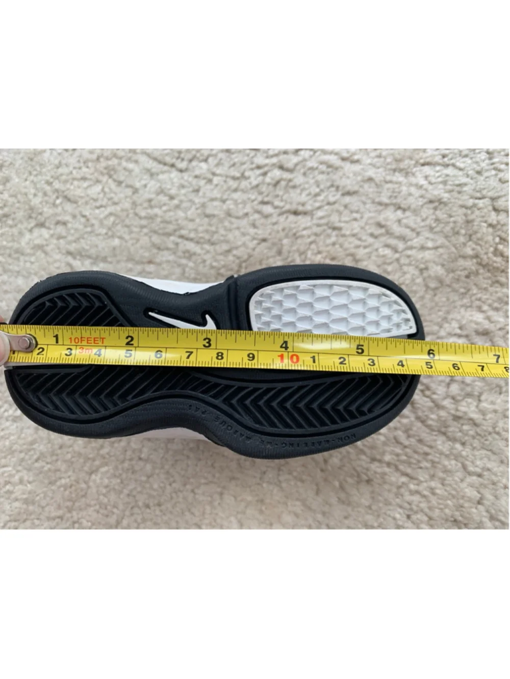 Nike Toddler Size 5.5 Black and White Flight High Top Athletic Sneakers